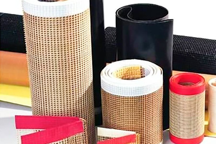 Nastro in rete PTFE resistente alle alte temperature Nastro trasportatore in rete PTFE Nastro in rete PTFE resistente alle alte temperature Nastro trasportatore in rete PTFE