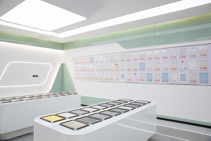Soffitto ignifugo decorativo in fibra di vetro rivestito in silicone