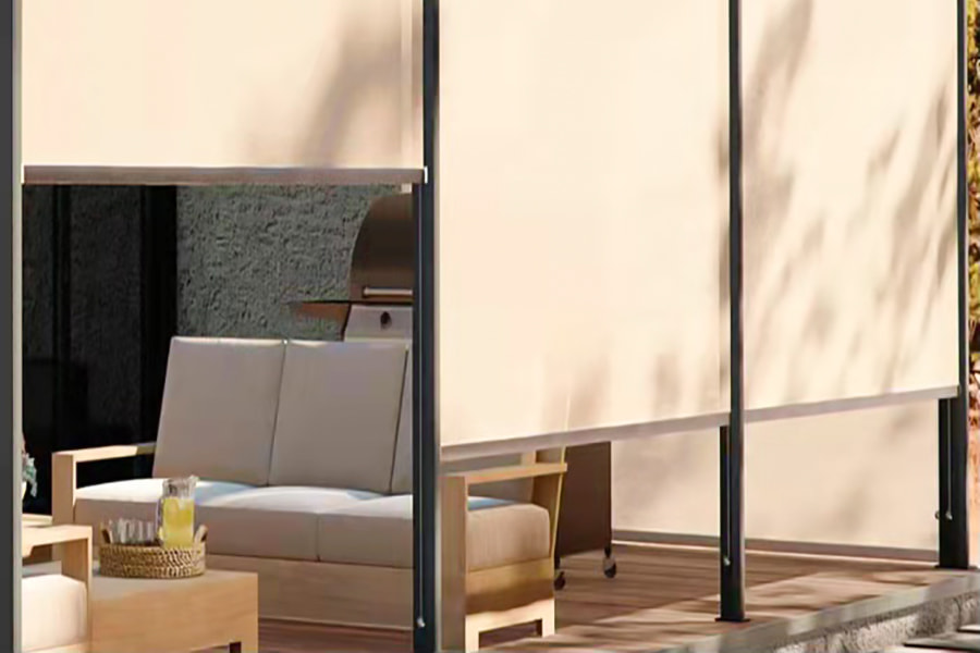 Tessuto per tende ignifugo oscurante in PVC flessibile resistente ai raggi UV - per casa, ufficio, luogo pubblico